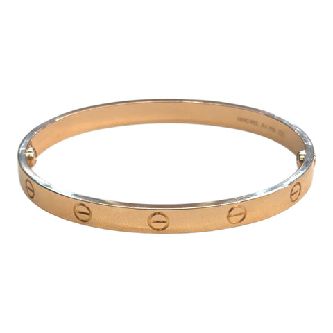 18 Ky Est Cartier Love Bracelet Bracelet Sz 19