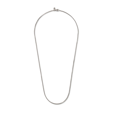 Silver Box Chain Necklace