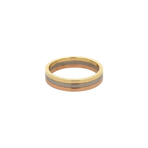 Est Cartier Vendome Louis Cartier 18K Tri-Color Gold, Size 60