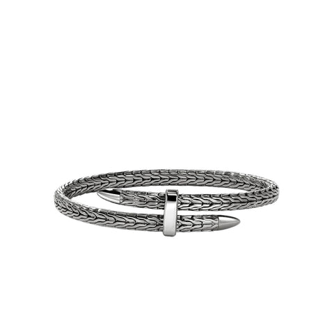 John Hardy Spear Bracelet Rhodium Plated