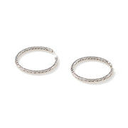 John Hardy Essentials Silver Medium Hoop Earrings