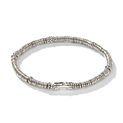 John Hardy Heishi Silver Beads Bracelet