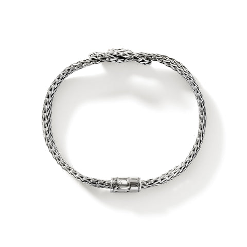 John Hardy Love Knot Silver 3.5mm Chain Double Row Bracelet