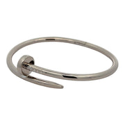 Est Cartier Juste Un Clou Bracelet 18K White Gold, size 17