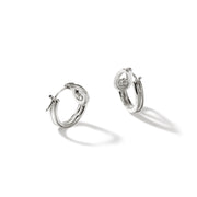 John Hardy Surf Silver Small Hoop Earrings