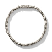 John Hardy Heishi Silver Beads Bracelet