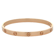 Est Cartier Love Bracelet 18K Rose Gold, Size 17