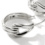 John Hardy Surf Silver Small Hoop Earrings