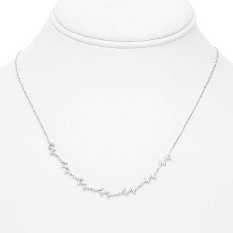 Roman + Jules 14K White Gold Diamond Necklace Style EN1044-1