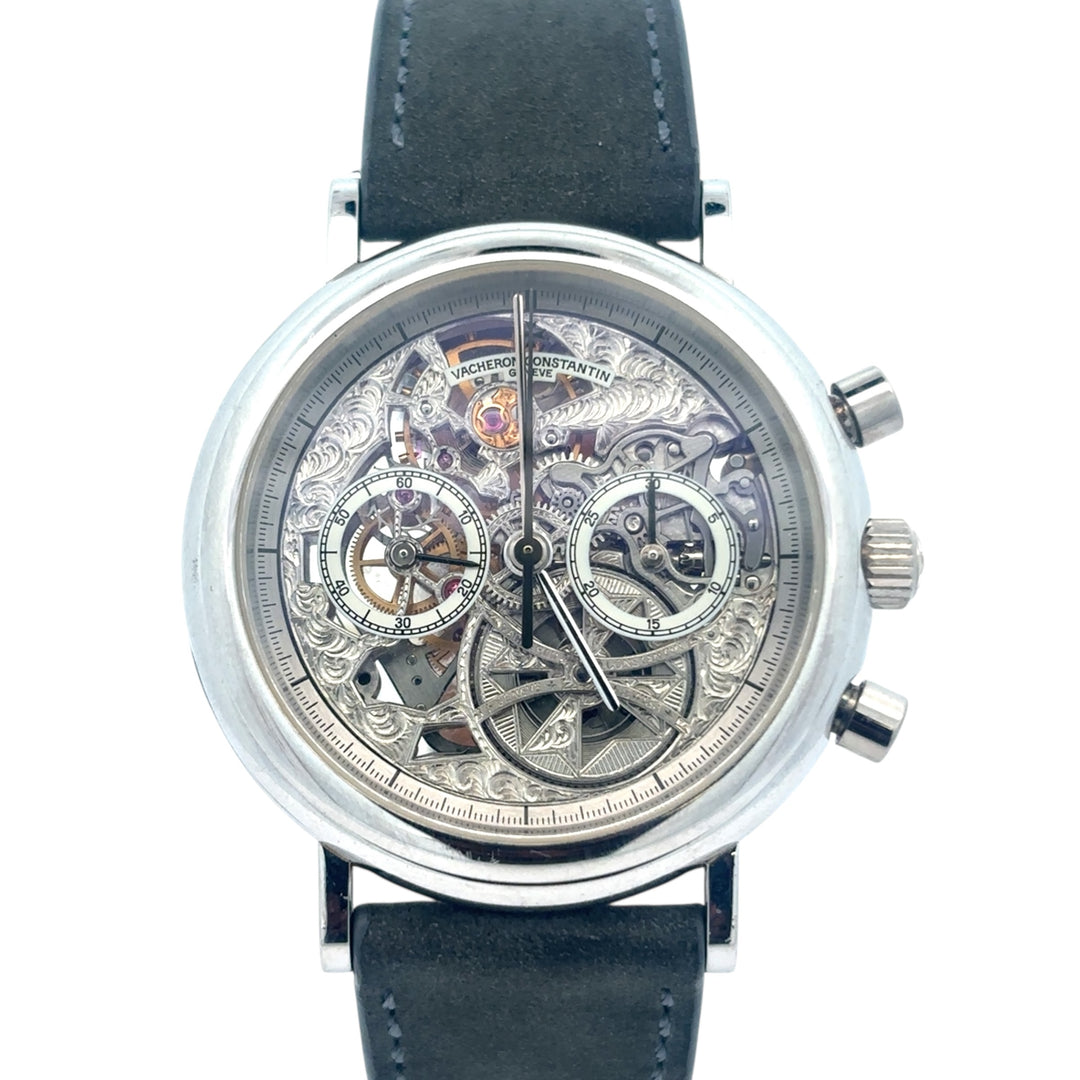 Vacheron Constantin Patrimony Skeleton 38mm Platinum Chronograph