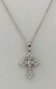 Simon G <br>Diamond Cross Pendant<br>PP115