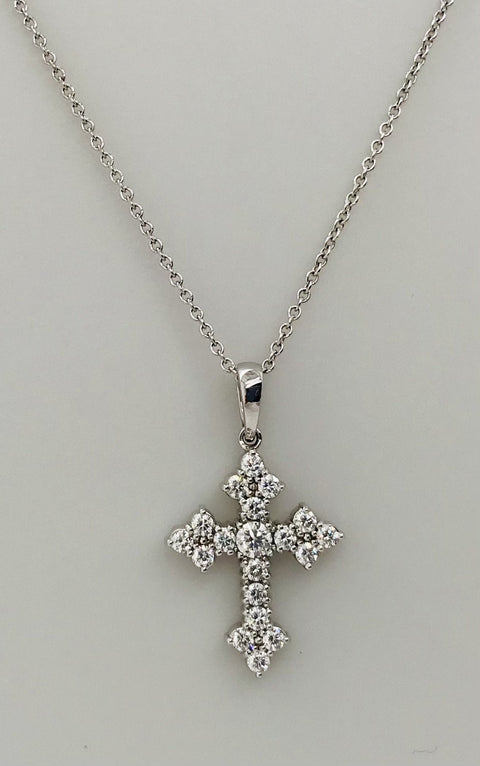 Simon G <br>Diamond Cross Pendant<br>PP115