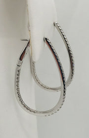 Getana Diamond Hoop Earrings Style ER-DIA-08890-WG