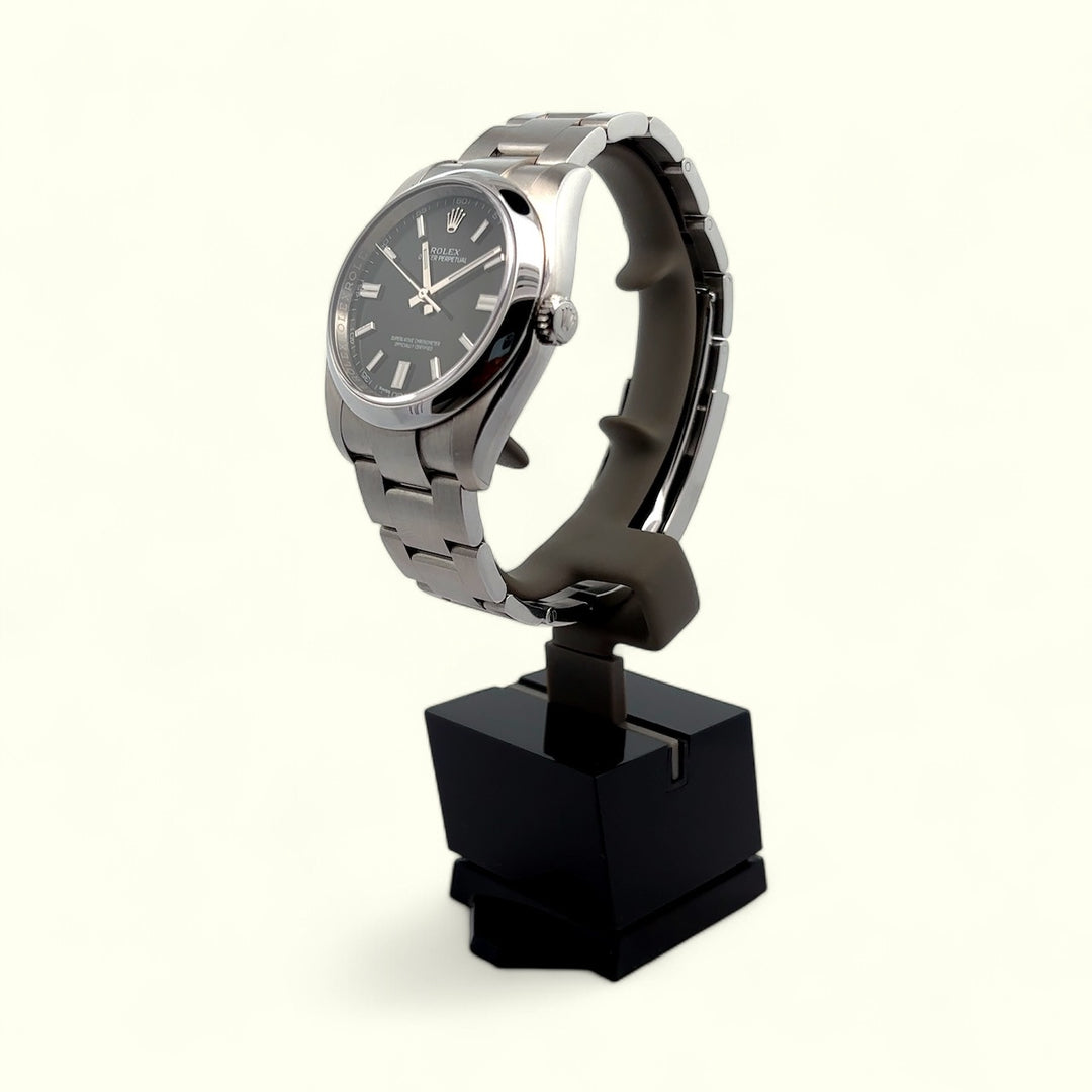 Rolex Oyster Perpetual 116000 Black Dial Full Set – Alexander's
