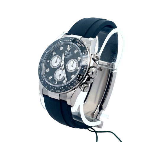 Rolex Daytona 116519LN 'PANDA' Diamond Dial on Oyster Flex Strap COMPLETE 2022