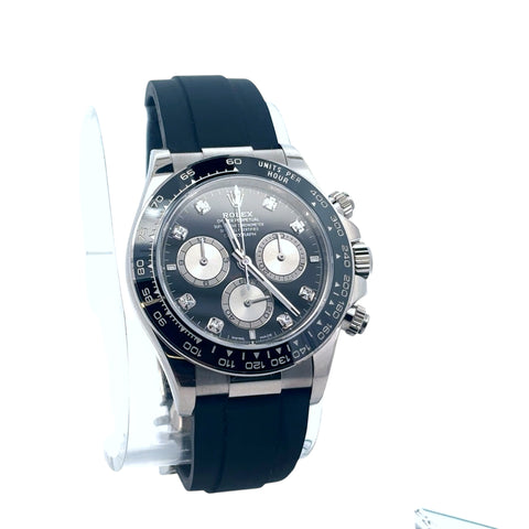 Rolex Daytona 116519LN 'PANDA' Diamond Dial on Oyster Flex Strap COMPLETE 2022