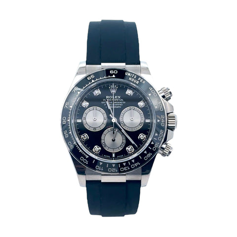 Rolex Daytona 116519LN 'PANDA' Diamond Dial on Oyster Flex Strap COMPLETE 2022