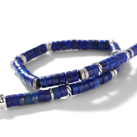 John Hardy Heishi Lapis Lazuli Beaded Bracelet