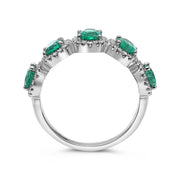 Roman + Jules Diamond and Emerald Ring