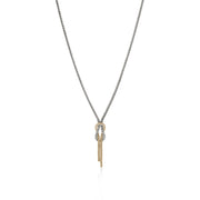 John Hardy Love Knot 14K and Silver Chain Necklace