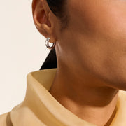 John Hardy Essentials Crossover Hoop Earrings