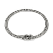 John Hardy Love Knot Silver 5mm Extra Small Double Chain Necklace