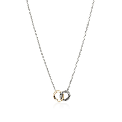 John Hardy Essentials 14K Mini Rolo Chain Interlinking Necklace