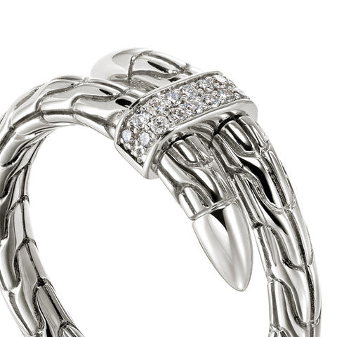 John Hardy Spear Ring Diamond Pave