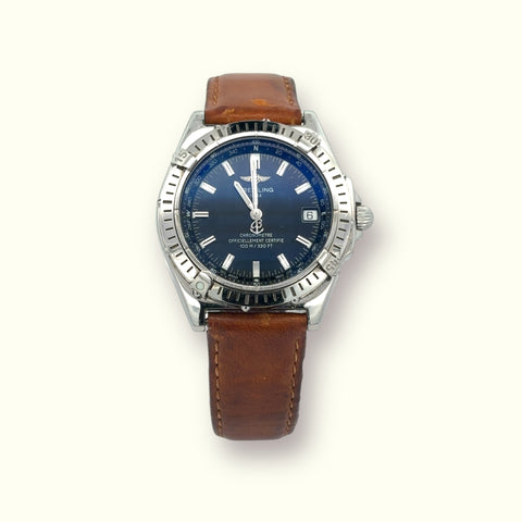 Breitling Blue Dial Windrider 38mm A10350