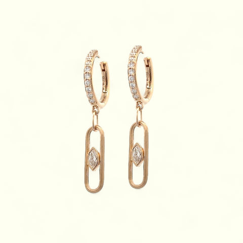 Noam Carver 14Kyg Earrings