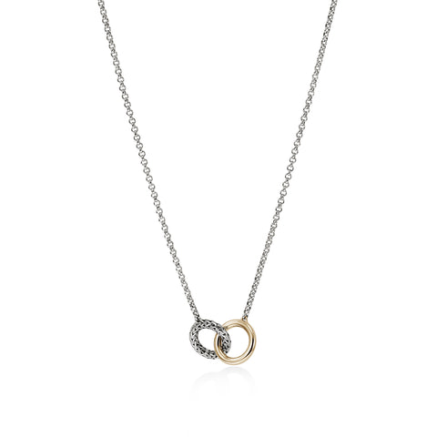 John Hardy Essentials 14K Mini Rolo Chain Interlinking Necklace