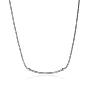 John Hardy Essentials Silver Chain Necklace with Diamonds