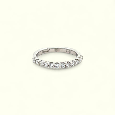 Christopher Designs 12 Round Diamonds on 14k White Gold Band