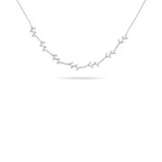 Roman + Jules 14K White Gold Diamond Necklace Style EN1044-1