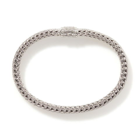 John Hardy Icon Silver Bracelet with Diamonds