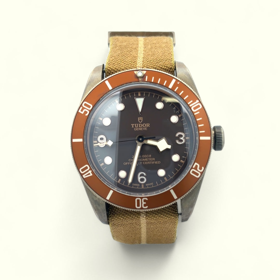 Tudor Heritage Black Bay Bronze Reference 79250BM Alexander s Jewelers