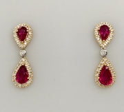 Boutique Selection Ruby Drop Earrings