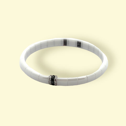 Demeglio White Ceramic Bracele