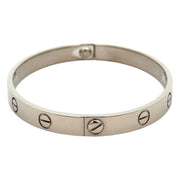 Est Cartier Love Bracelet 18K White Gold, Size 17