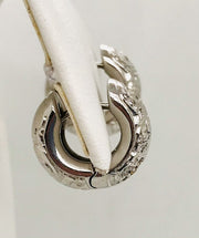 Boutique Selection Diamond Hoop Earrings