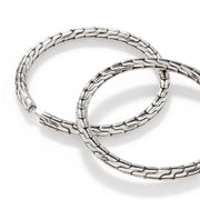 John Hardy Essentials Silver Medium Hoop Earrings