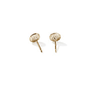 John Hardy Essentials 14K Gold Studs with Diamonds