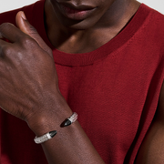 Sterling Silver John Hardy Spear Bracelet 8.9mm Flex Cuff