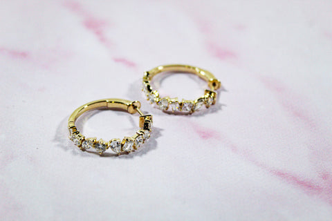 Getana 14K Yellow Gold Earrings Style ER-DIA-17485-YG