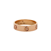 Est Cartier Gents Love Ring 18K Rose Gold, Size 64
