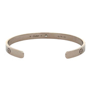 Est Cartier Cuff Love Bracelet 18k White Gold, Size 19
