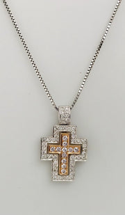 Boutique Selection Diamond Cross Pendant