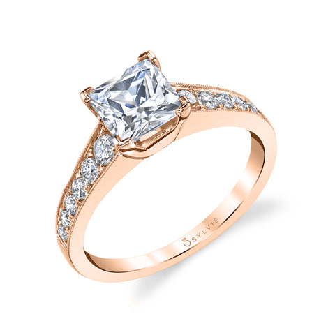 Sylvie Engagement Ring Lacee Classic Collection Style SY708