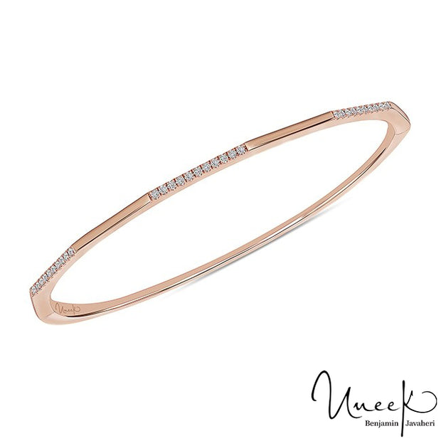 Uneek Diamond Stackable Bangle, in 14K Rose Gold Style LVBAAD266R