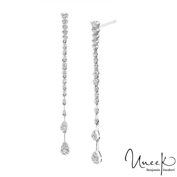 Uneek Diamond Earring, in 18K White Gold Style LVECF9778W